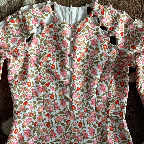 Long Sleeve Floral Print Dress - Picture 2 of 12